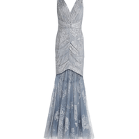 Ruched Glittered Tulle Gown by Marchesa Notte - Rental Hong Kong