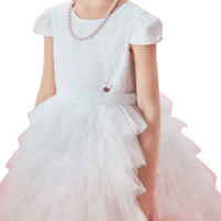 Ruffle Dress White by Nicolas & Bears - Rental Hong Kong