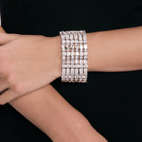 Silver Crystal Bracelet by Self Portrait - Rental Hong Kong