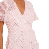 Spiral Sequin - Embellished Tulle Gown by Needle & Thread - Rental Hong Kong