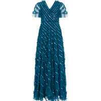 Spiral Sequin V - Neck Ankle Gown by Needle & Thread - Rental Hong Kong