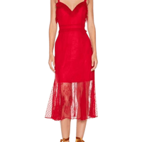 Tango Dreams Midi Dress Red by Talulah - Rental Hong Kong