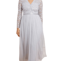 Tempest Bodice V - Neck Ankle Gown by Needle & Thread - Rental Hong Kong