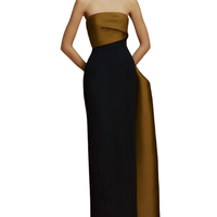The Kinsley Maxi Dress Gold/Black by Solace London - Rental Hong Kong