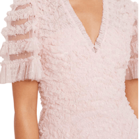 Verity Ruffle V - Neck Gown by Needle & Thread - Rental Hong Kong