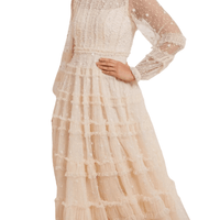 Violet Shimmer Ankle Gown by Needle & Thread - Rental Hong Kong