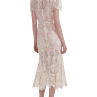 White Lace Midi Dress White by Self Portrait - Rental Hong Kong