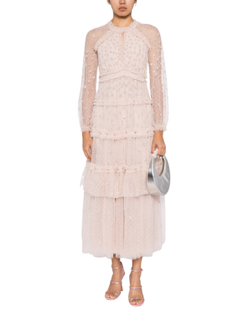 Sequin Kisses Ankle Gown