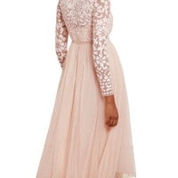 Raindrop Sequin-Embellished Tulle Gown