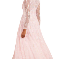 Raindrop Sequin-Embellished Tulle Gown