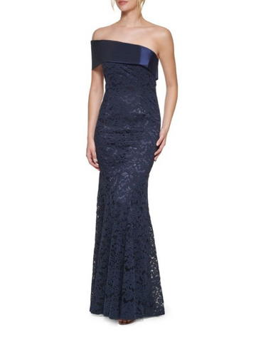 Off Shoulder Lace Mermaid Gown