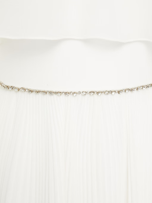 Bloom Cape-Back Embellished Chiffon Bridal Gown