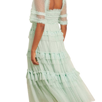 Peaches Ruffled Tulle Dress