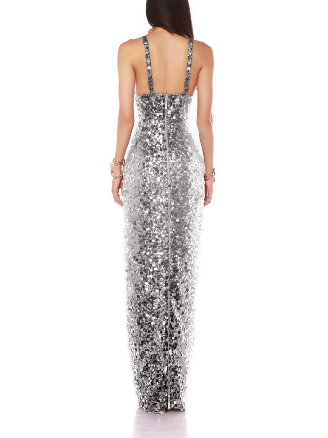 Allegra Silver Maxi Dress Silver