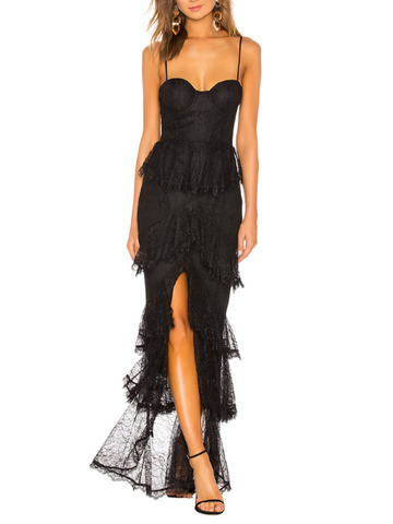Zelda Fitz Gown Black