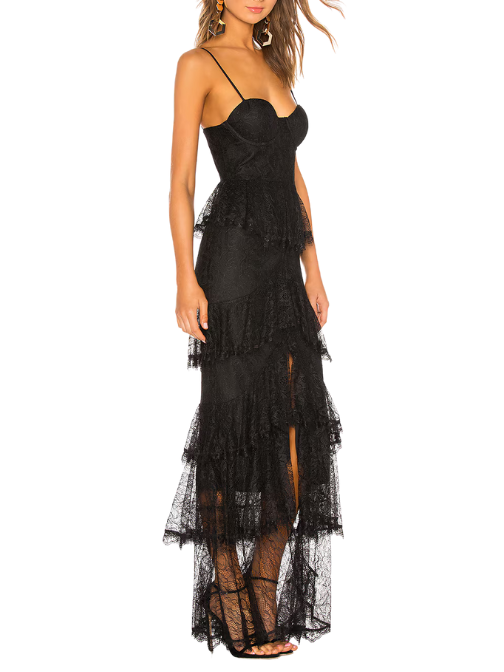 Zelda Fitz Gown Black