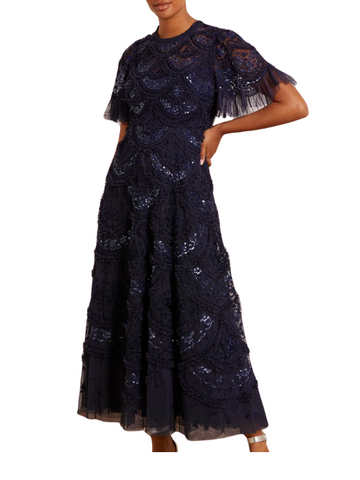 Carmen Sequin-Embellished Tulle Gown