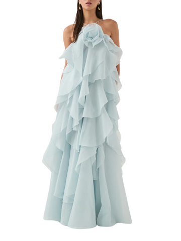 Pandorea Layered Maxi Dress Blue