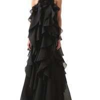 Pandorea Layered Maxi Dress Black