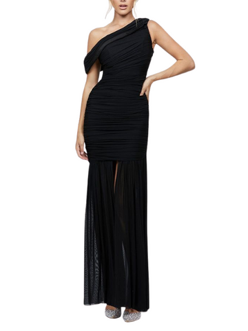 Issi Off Houlder Maxi Dress Black