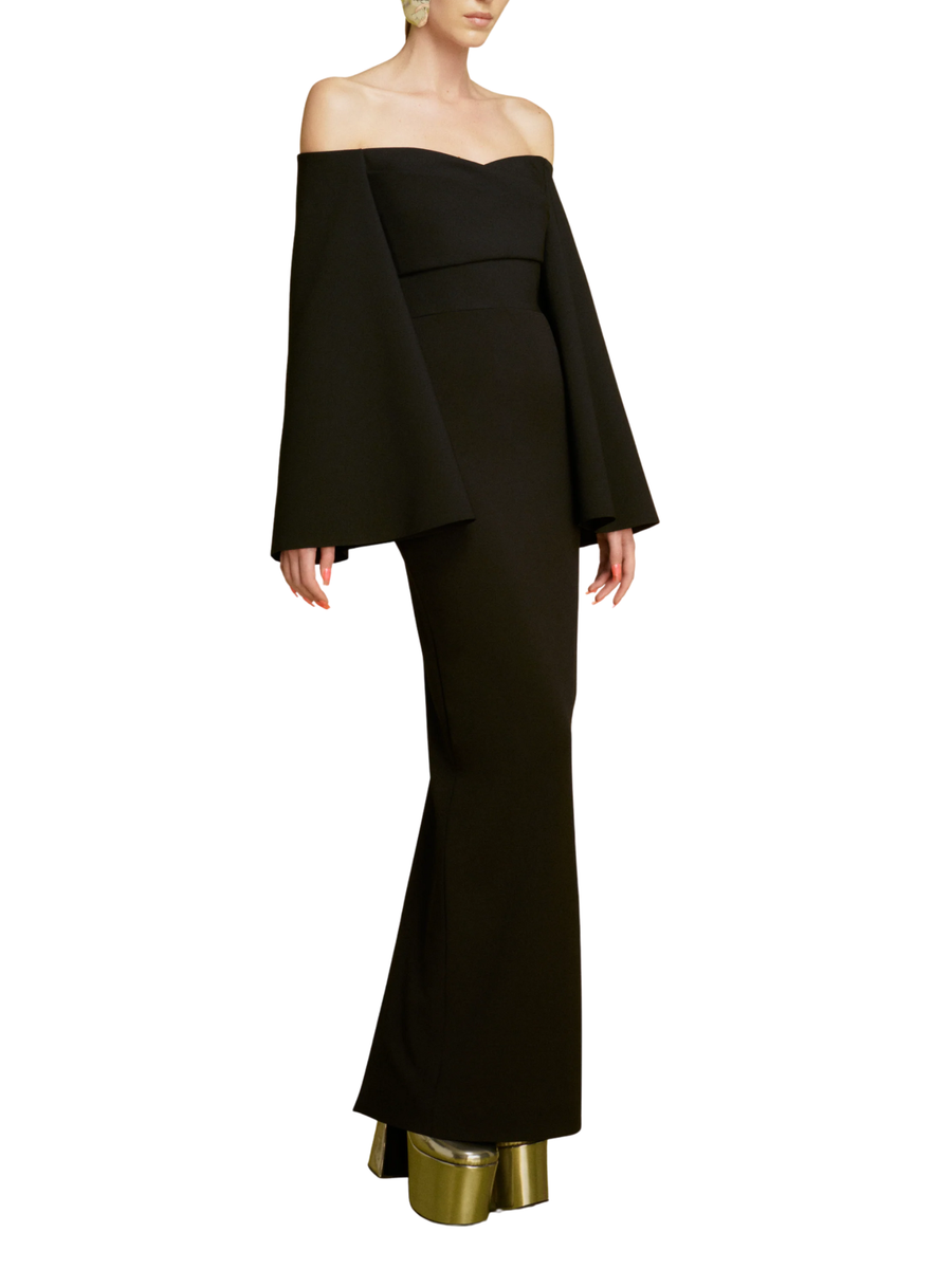 The Eliana Maxi Dress in Black