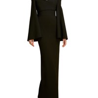 The Eliana Maxi Dress in Black