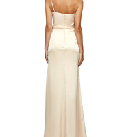 Emillys One Shoulder Gown Champagne