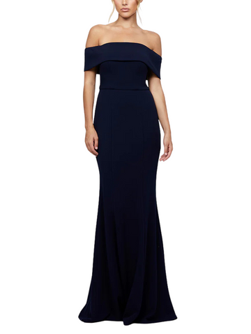 Zola Off Shoulder Gown Blue