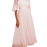Bonnie Bow Bodice Ankle Gown