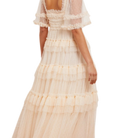Peaches Smocked Ankle Gown