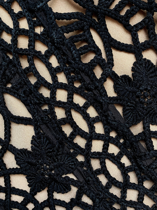 BLACK PRAIRIE MIDI DRESS Black