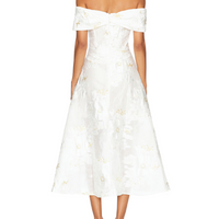 Octavia Midi Dress White