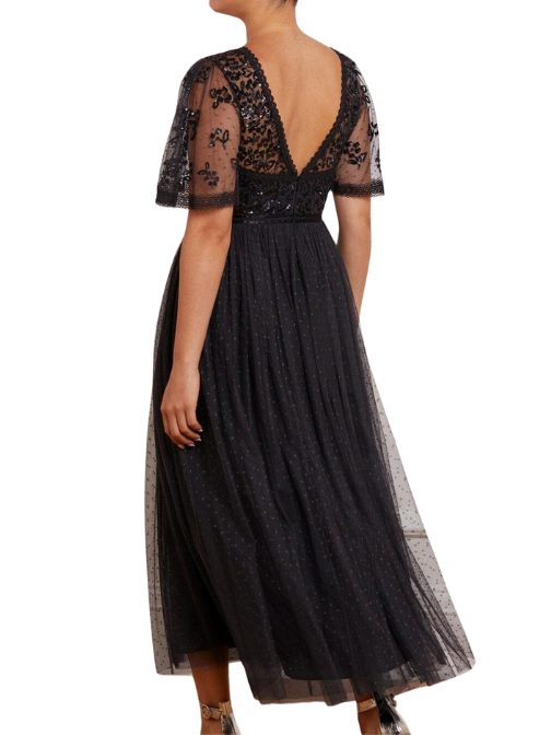 Shimmer Primrose Bodice Ankle Gown