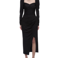 Iris Midi Dress Black