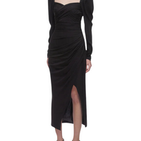 Iris Midi Dress Black