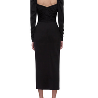 Iris Midi Dress Black