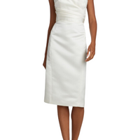 Strapless Slim Dressm White