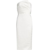 Strapless Slim Dressm White