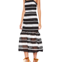 Darling One Midi Dress Black/White