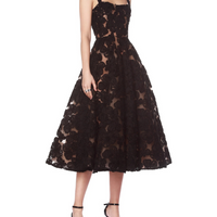 Sabrina Noir Midi Dress Black