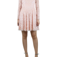 Alicia Scallop Mini Dress Pink