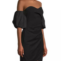 Deene Sweetheart Minidress Black