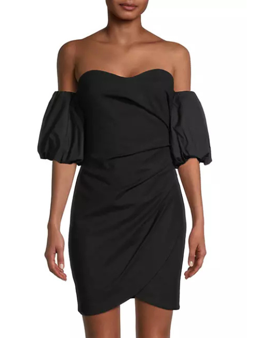 Deene Sweetheart Minidress Black