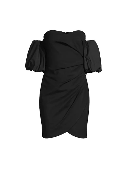 Deene Sweetheart Minidress Black