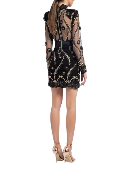 Raise Your Hand Mini Dress Black