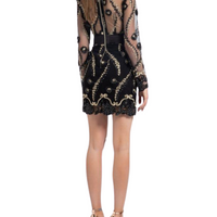 Raise Your Hand Mini Dress Black