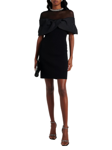 Maeve Mesh Mini Dress Black