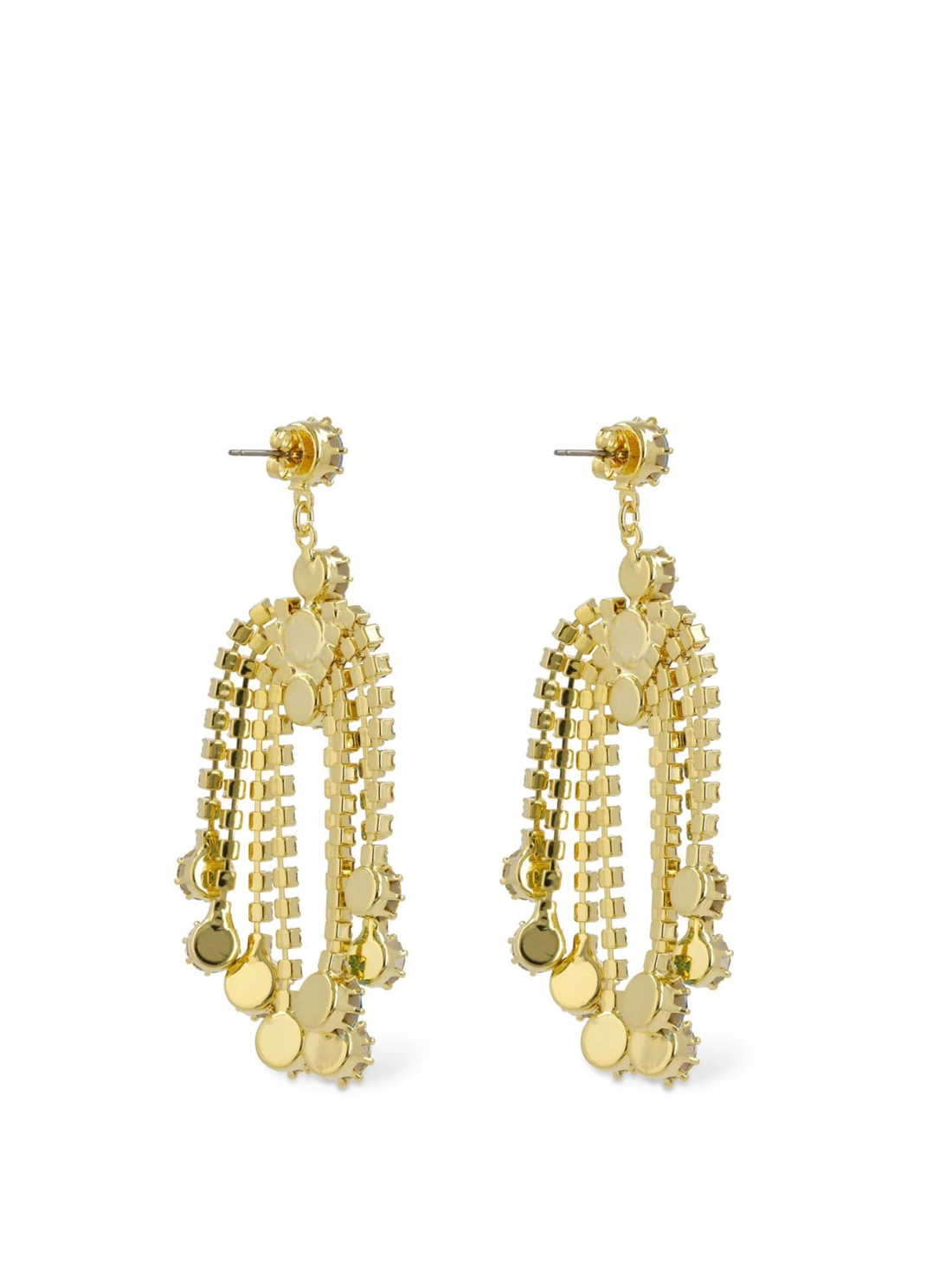 Crystal cascade drop earrings