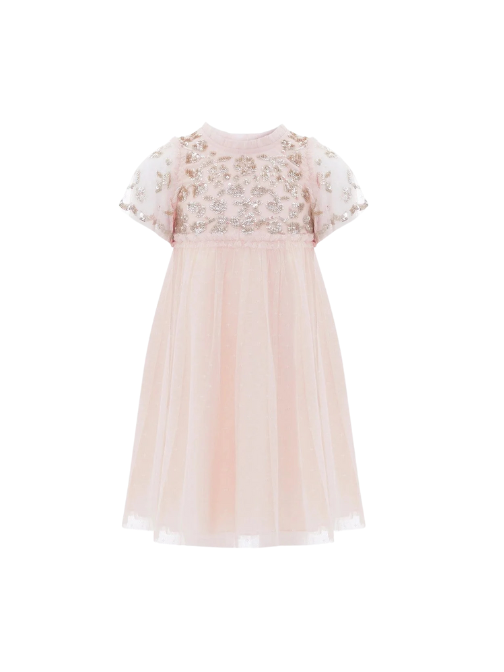 Lilybelle Sequin Kids Dress Pink