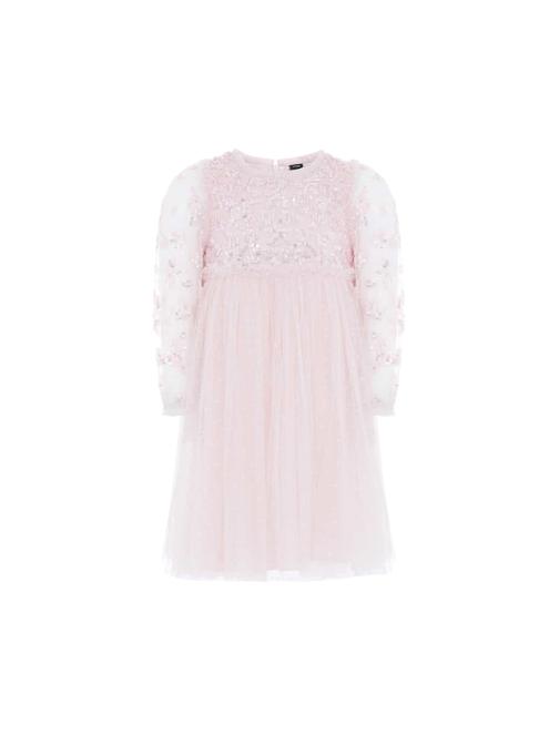Lilybelle Long Sleeve Kids Dress Pink